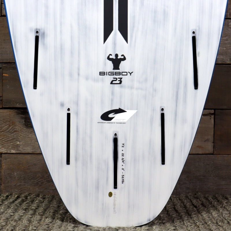 Load image into Gallery viewer, Torq BigBoy 23 ACT 7&#39;2 x 22 ¾ x 3 Surfboard - Blue Rails
