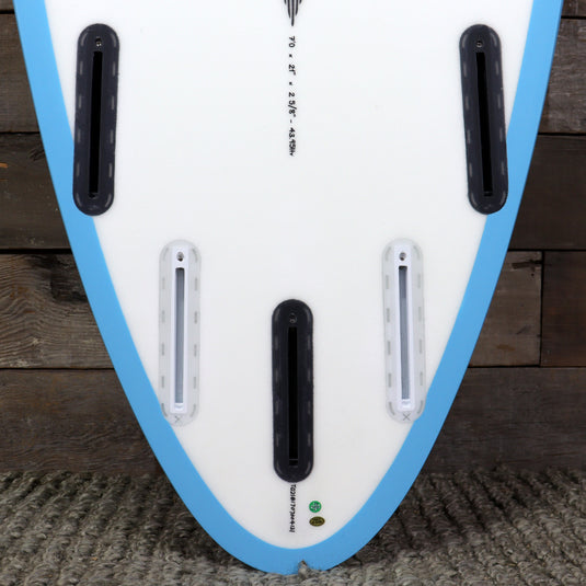 Torq M2 TEC 7'0 x 21 x 2 ⅝ Surfboard - Blue Rails