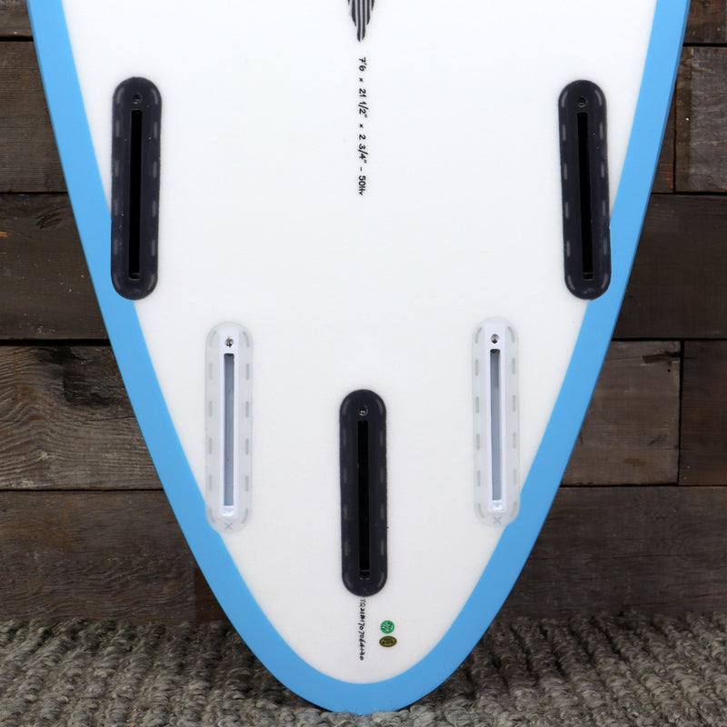 Load image into Gallery viewer, Torq M2 TEC 7&#39;6 x 21 ½ x 2 ¾ Surfboard - Blue Rails
