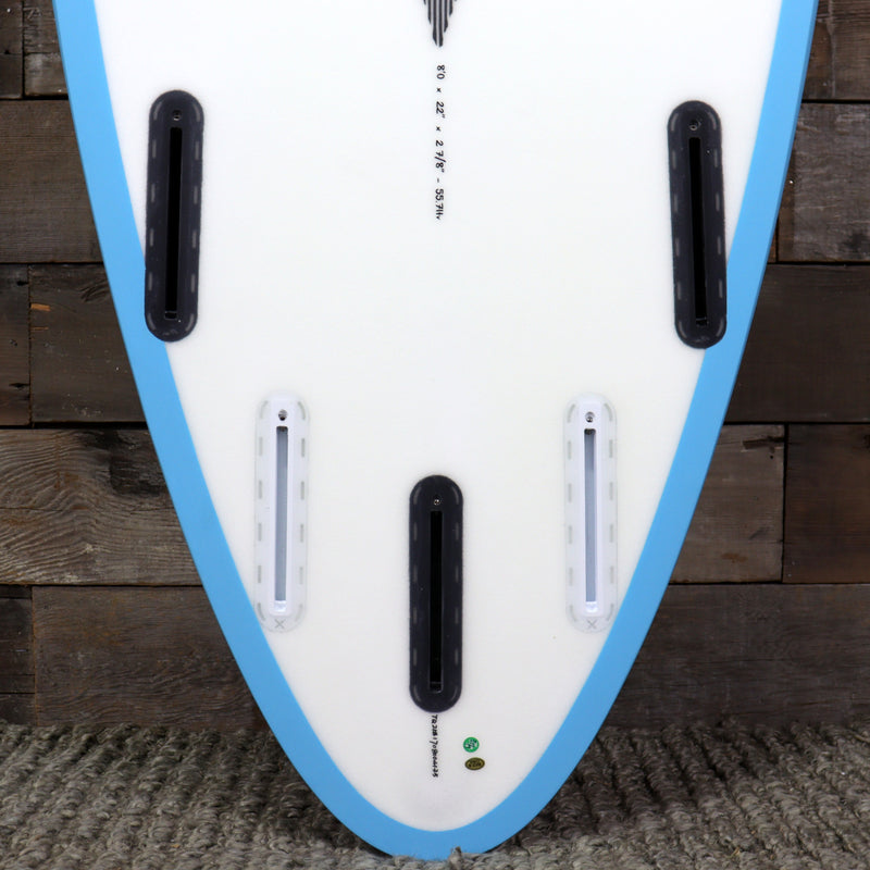 Load image into Gallery viewer, Torq M2 TEC 8&#39;0 x 22 x 2 ⅞ Surfboard - Blue Rails
