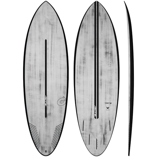 Torq Multiplier ACT 6'0 x 20 ⅜ x 2 ½ Surfboard - Black Rails