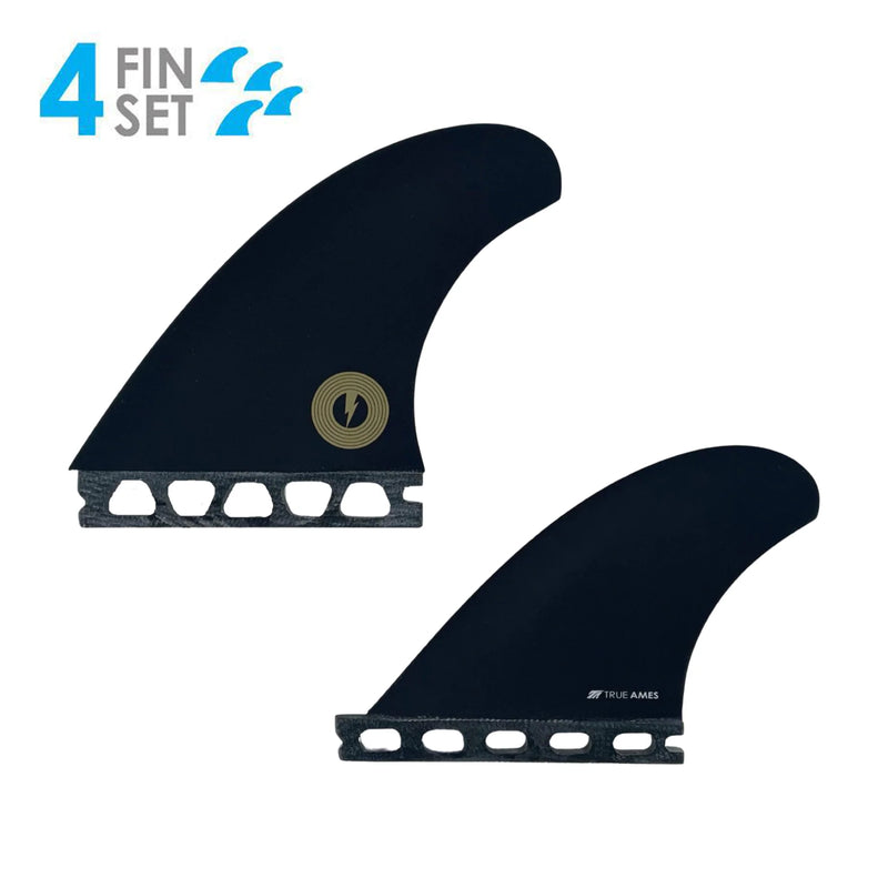 Load image into Gallery viewer, True Ames Album Fiberglass Futures Compatible Quad Fin Set
