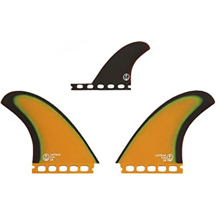 Captain Fin Twin Especial FCS Tri-Fin Set - Brown - Set