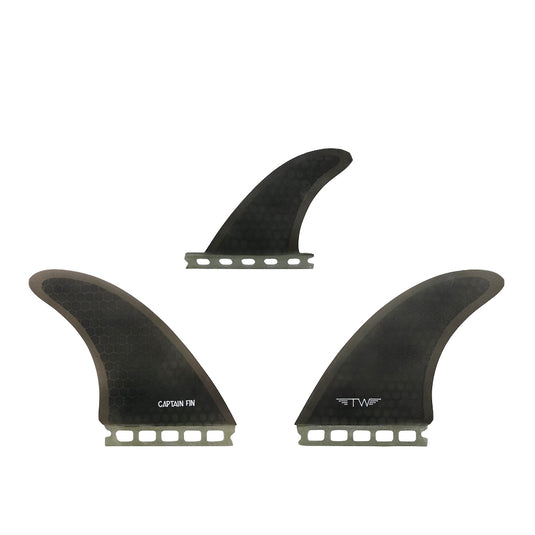 Captain Fin Co. Tyler Warren Futures Twin + 1 Fin Set - Black