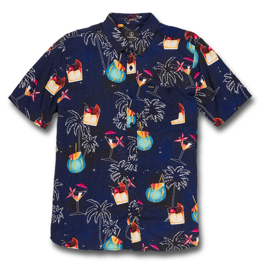 Volcom Cosmic Vaca Button Down Short Sleeve Shirt