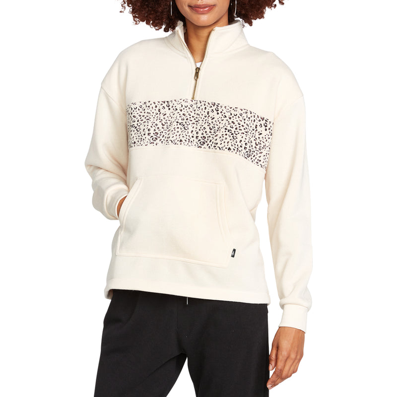 Load image into Gallery viewer, Volcom Women&#39;s Stone Stacked Mock Neck Pullover Sweatshirt
