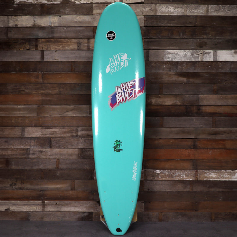 Load image into Gallery viewer, Wave Bandit Easy Rider × Tina Cohen 8&#39;0 x 23 x 3 ⅜ Surfboard - Turquoise
