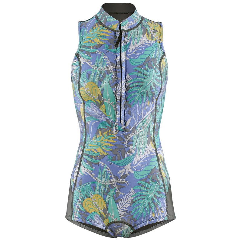 Load image into Gallery viewer, Patagonia Women&#39;s R1 Lite Yulex 1.5mm Jaunita Spring Wetsuit - Jurassic Ferns Forest
