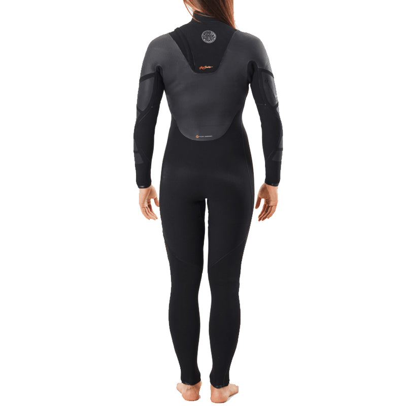 Load image into Gallery viewer, Rip Curl Women&#39;s Flashbomb Heat Seeker 3/2 Chest Zip Wetsuit - back
